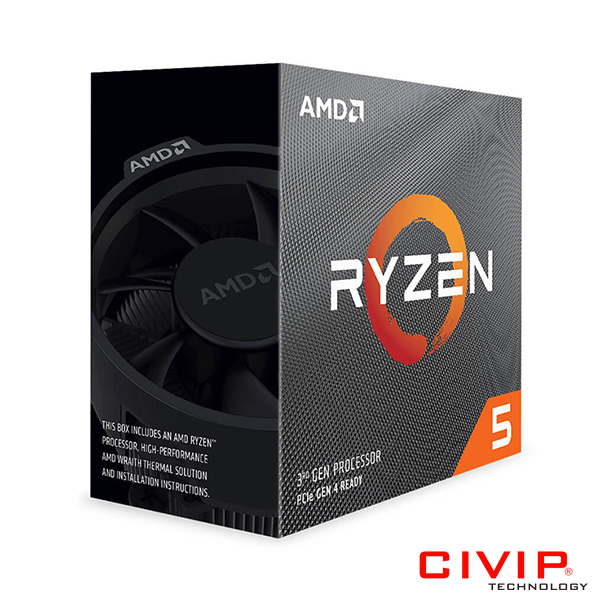 CPU AMD Ryzen 5 PRO 4650G - Tích hợp VGA (3.7 GHz Upto 4.2GHz  / 6 Cores, 12 Threads / 65W / Socket AM4 / Radeon™ Graphics)