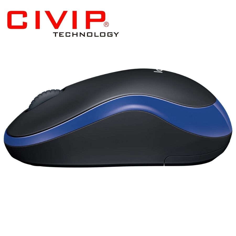 Chuột Logitech không dây M185 Xanh