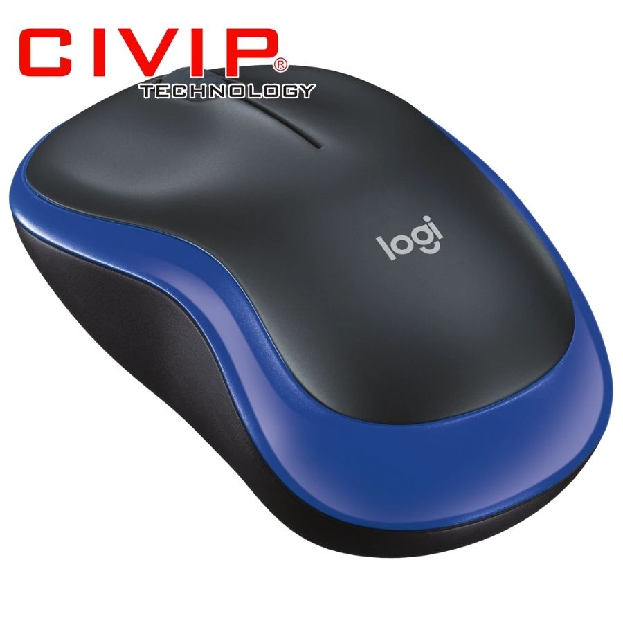 Chuột Logitech không dây M185 Xanh