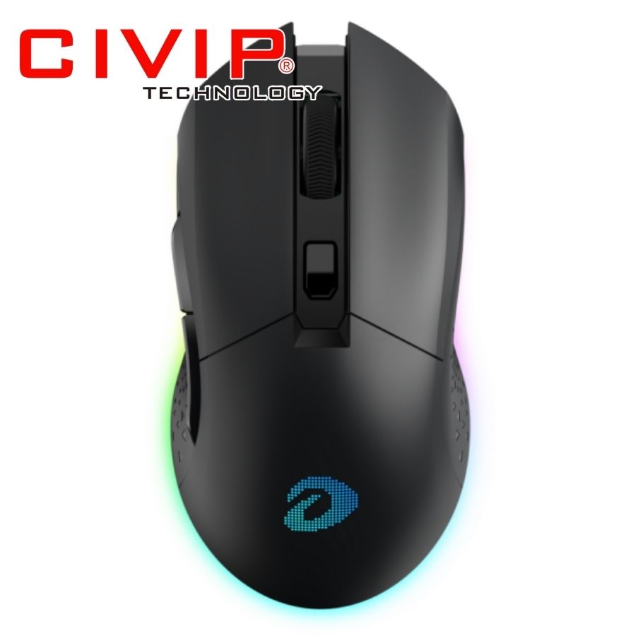 Chuột không dây DareU EM901X RGB Wireless Black