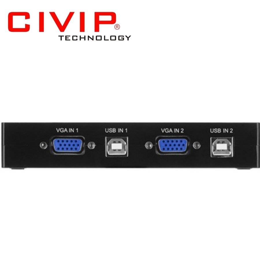 Bộ chuyển 2 CPU dùng 1 Màn hình VGA KVM Switch USB Ugreen 30357