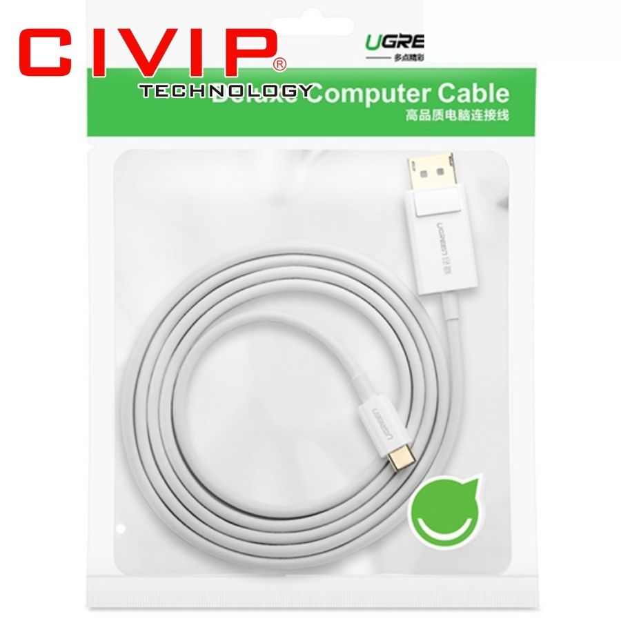 Cáp chuyển đổi Type C to DisplayPort 1.5M Ugreen 40420