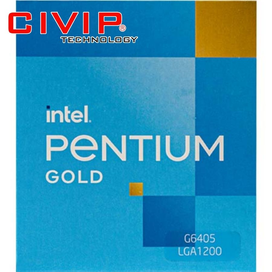 CPU Intel Pentium G6405 Box (4.1GHz, 2 nhân 4 luồng, 4MB)