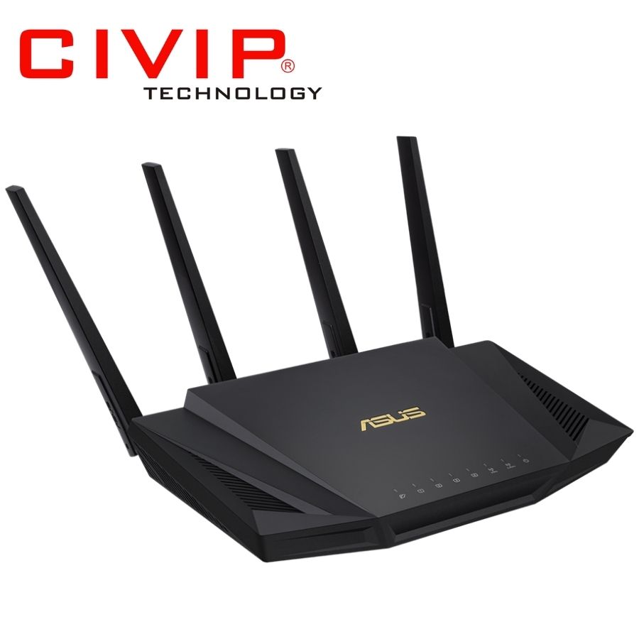 Router Wifi Asus RT-AX58U AX3000 2 băng tần, Wifi 6