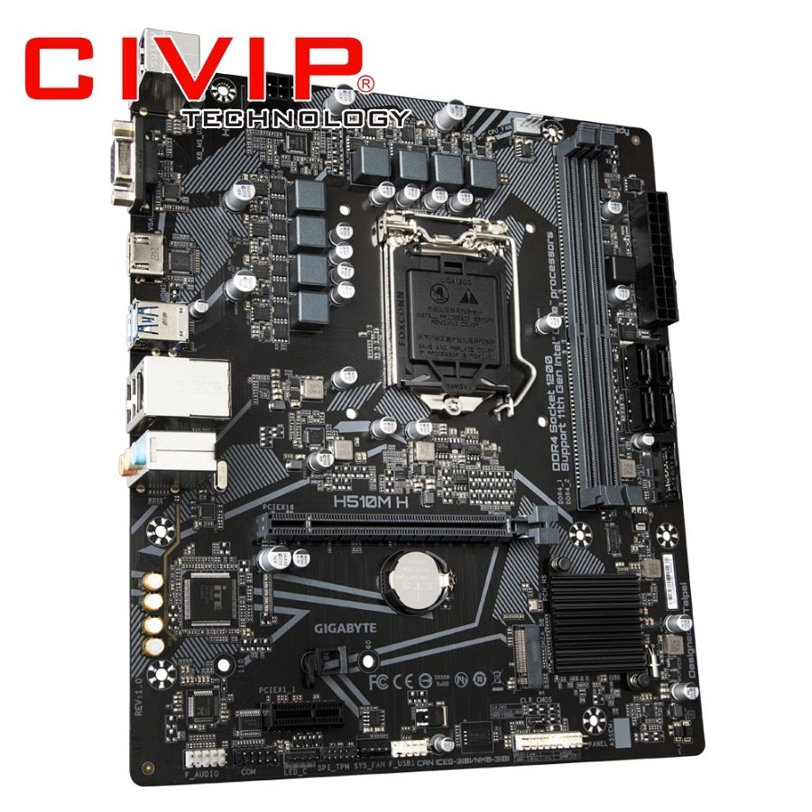 Mainboard Gigabyte GA-H510M H (Chipset H510, CPU Intel LGA 1200, RAM DDR4, VGA | HDMI)