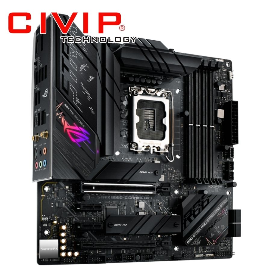 Mainboard Asus ROG STRIX B660-G GAMING WIFI DDR5 (Chipset B660, CPU Intel LGA 1700, DDR5, HDMI | DP, mATX)