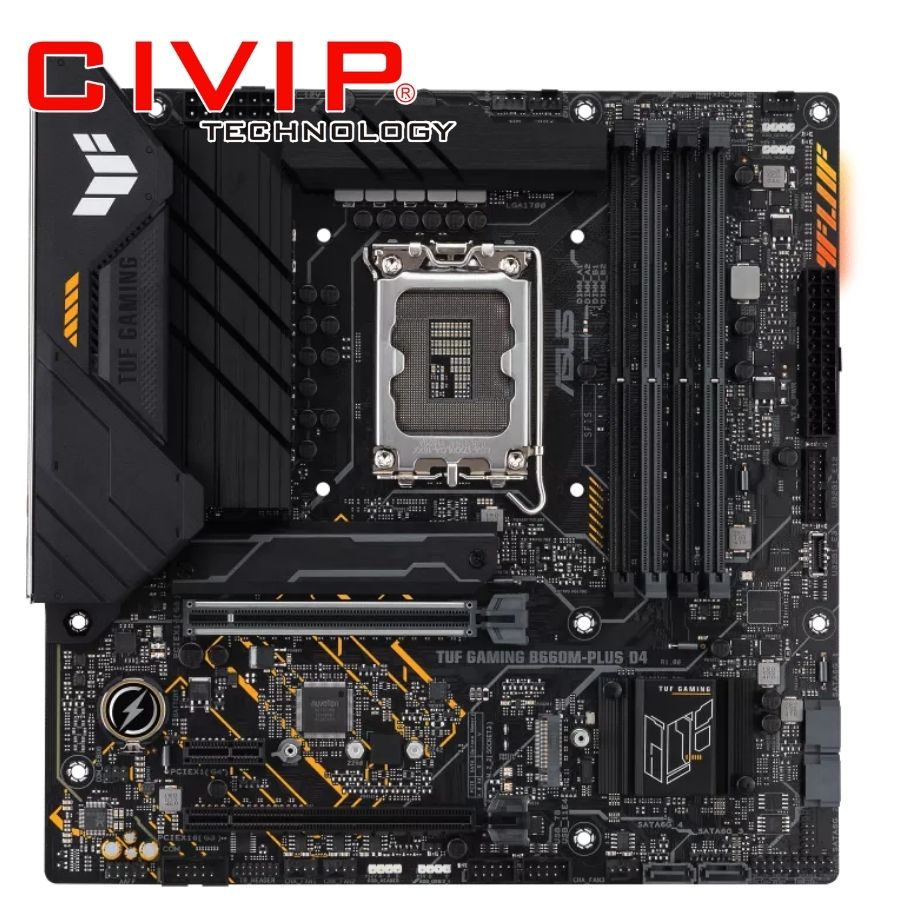 Mainboard Asus TUF GAMING B660M-PLUS D4 DDR4 (Chipset B660, CPU Intel LGA 1700, DDR4, HDMI | DP, mATX)