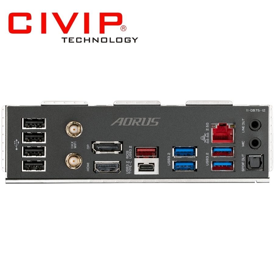 Mainboard Gigabyte Z690M AORUS ELITE AX DDR4 WIFI (Chipset Z690, CPU Intel LGA1700, Ram DDR4, HDMI | DP, mATX)