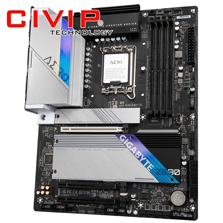 Mainboard Gigabyte Z690 AERO G DDR5 (Chipset Z690, CPU Intel LGA1700, Ram DDR5, HDMI | DP | Type-C, ATX)