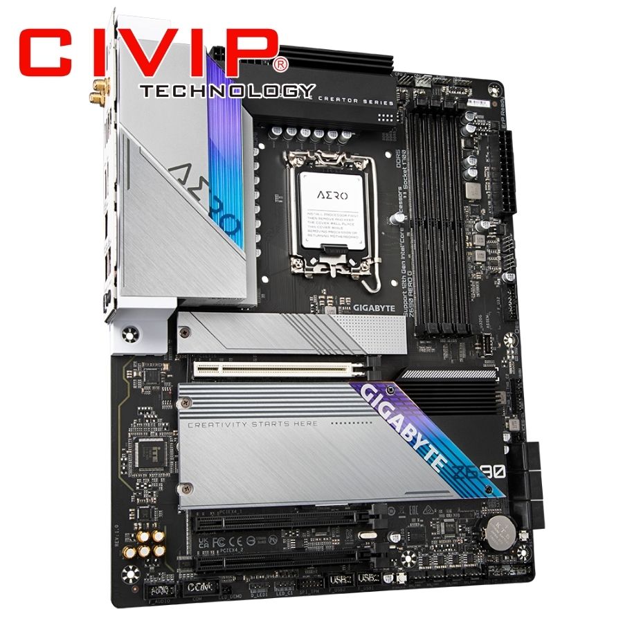 Mainboard Gigabyte Z690 AERO G DDR5 (Chipset Z690, CPU Intel LGA1700, Ram DDR5, HDMI | DP | Type-C, ATX)