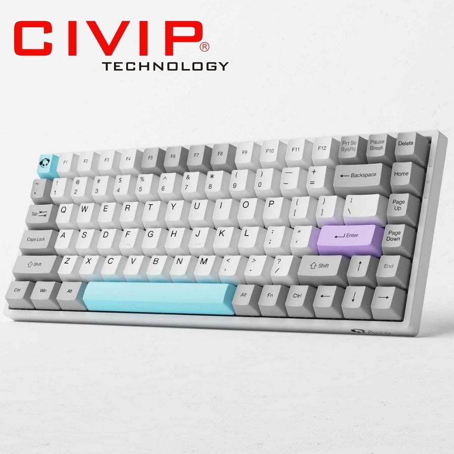 Bàn phím AKKO 3084B plus silent Wireless + Bluetooth (AKKO CS sw - Jelly Pink)