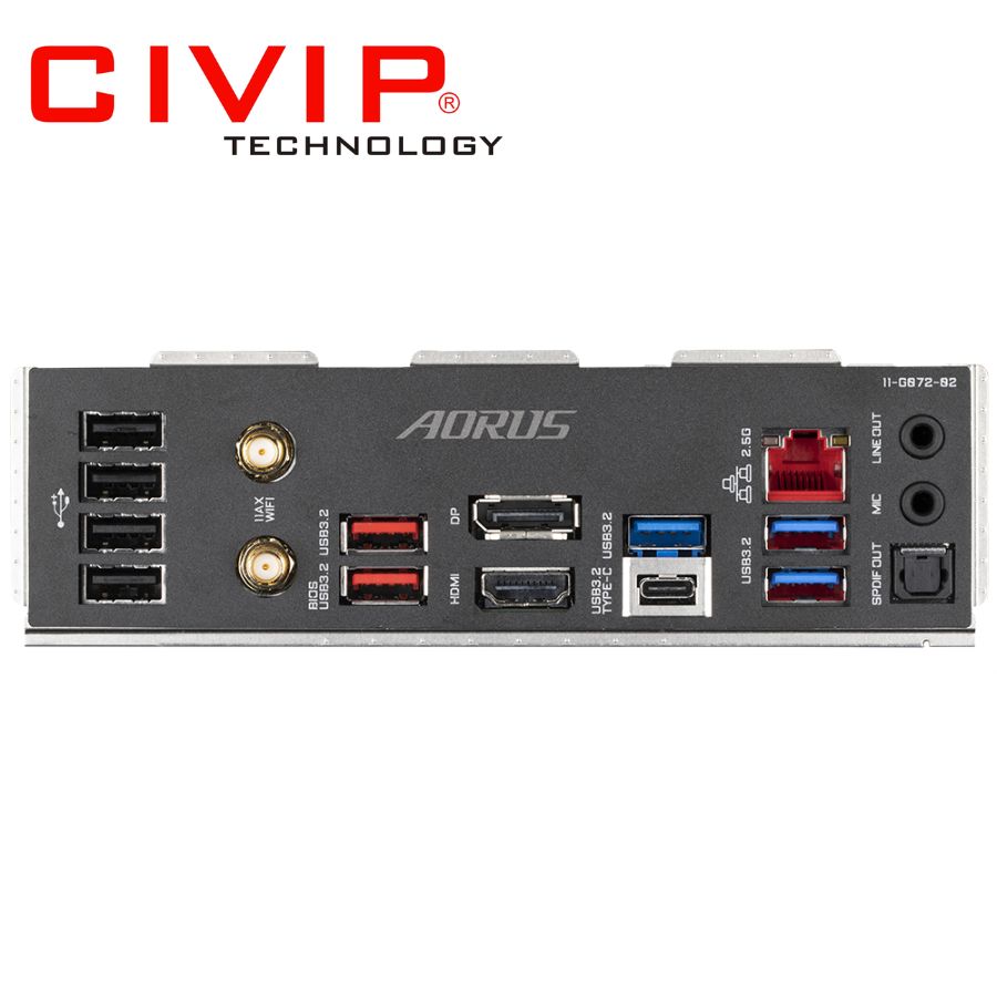 Mainboard Gigabyte Z690 AORUS ELITE AX DDR4 V2 (Chipset Z690, CPU Intel LGA1700, Ram DDR4, HDMI | DP, ATX)