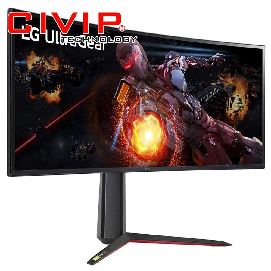 Màn Hình LCD LG 34 inch 34GP950G-B,ATV (Cong QHD 3440x1440, 34Inch IPS, 1ms, 400 cd/m², 144Hz, HDMI | DP)