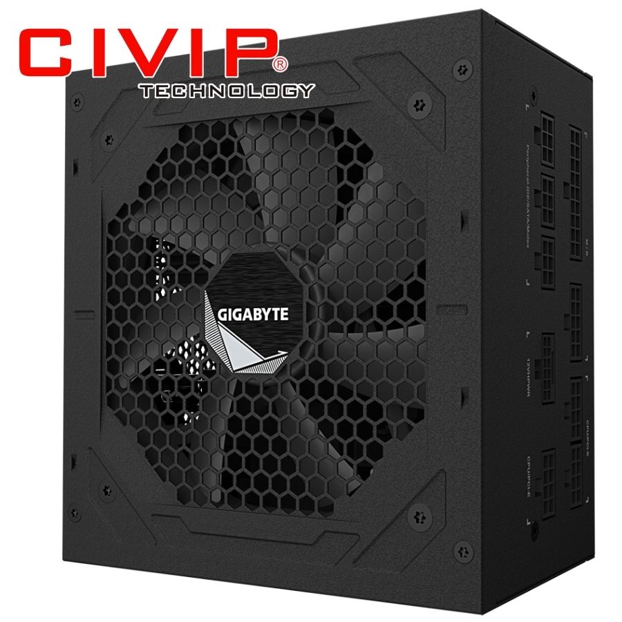 Nguồn máy tính GIGABYTE UD1000GM 80 Plus Gold 1000W (4+4 x 2, 16 x 1, 6+2 x 4, SATA x8, Peripheral x3, floppy x1)