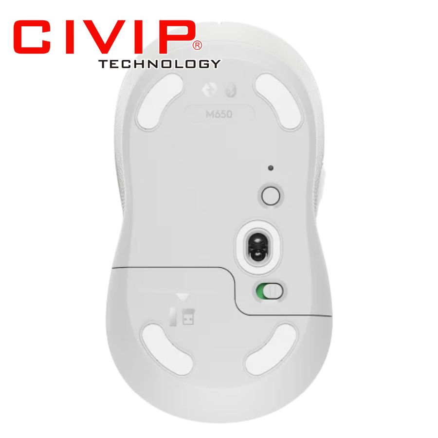 Chuột không dây Bluetooth & Wireless Logitech M650 White