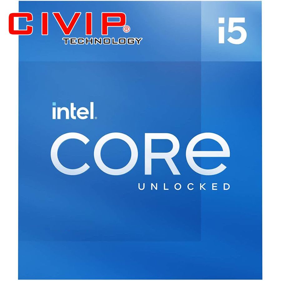 CPU Intel Core i5-13600KF - Không tích hợp VGA (Socket LGA1700, P-Core 3.5GHz Turbo 5.1GHz, E-Core 2.6GHz Turbo 3.9GHZ, 14 nhân 20 luồng, 24MB Cache, 125W)