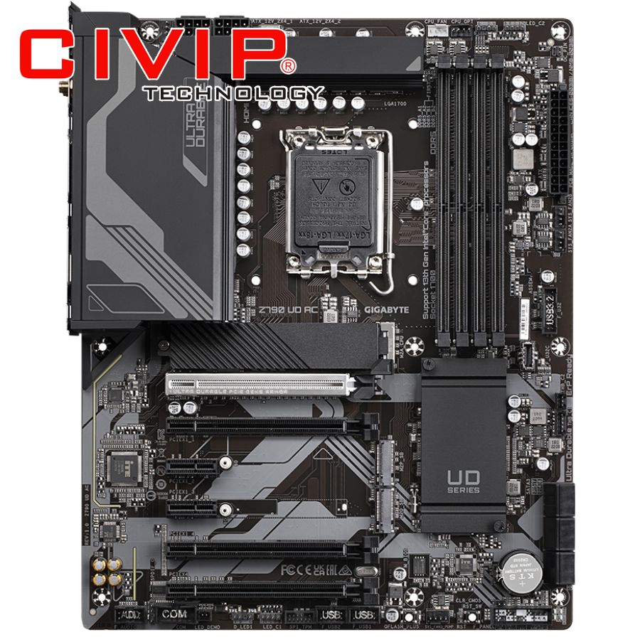 Mainboard Gigabyte Z790 UD AC DDR5 (Chipset Z790, Socket Intel LGA1700, Ram DDR5, Wifi AC, HDMI | DP, ATX)