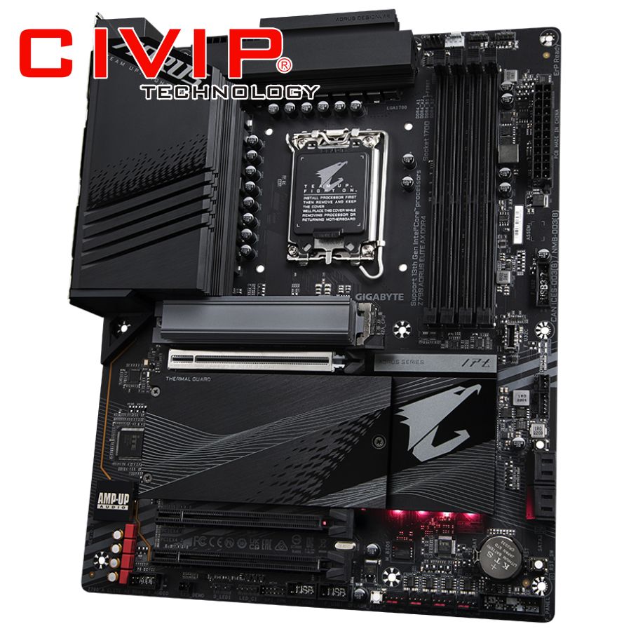 Mainboard Gigabyte Z790 AORUS ELITE AX DDR4 (Chipset Z790, Socket Intel LGA1700, DDR4, DP / HDMI, ATX)