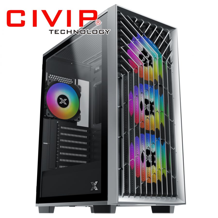 Case Xigmatek Lux G Shadow 3FX EN48724 (Sẵn 3 Fan - ATX, Micro-ATX, ITX)