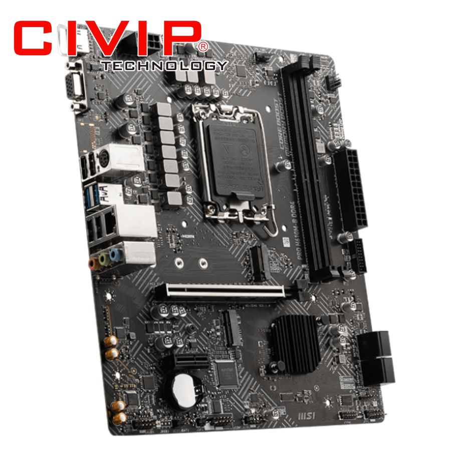 Mainboard MSI PRO H610M-B DDR4 (Chipset B610, CPU Intel LGA1700, Ram DDR4, VGA + HDMI, mATX)