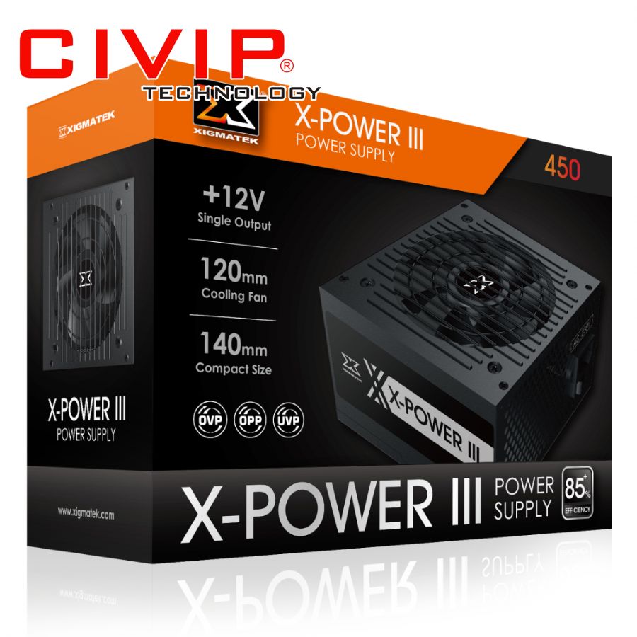 Nguồn máy tính Xigmatek X-POWER III 450 - 400W EN45969