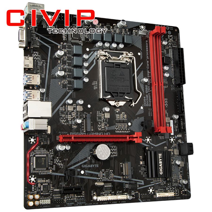 Mainboard Gigabyte B560M GAMING HD (Chipset B560, CPU Intel LGA 1200, DDR4, mATX, VGA / HDMI)