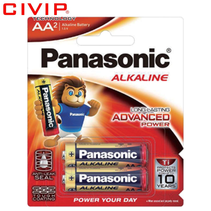 Pin Panasonic AA LR6T/2B ALKALINE chính hãng