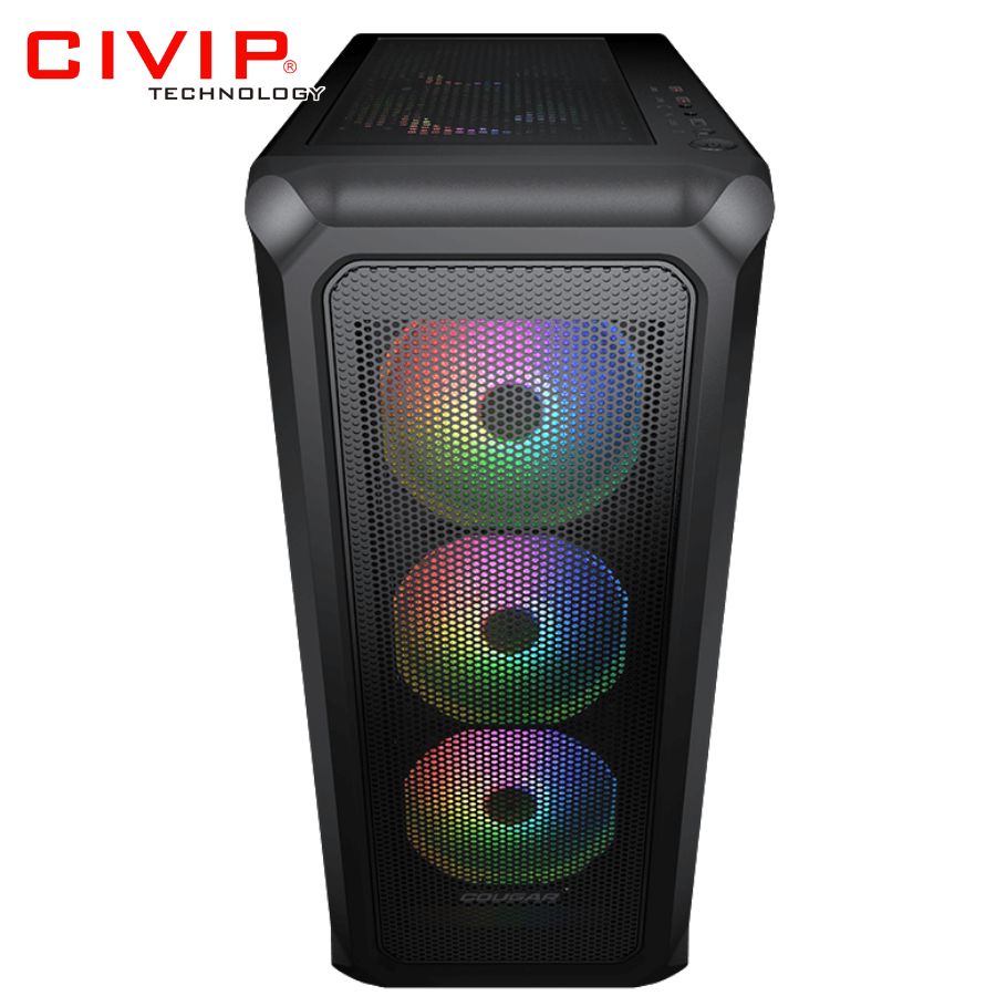Case Cougar Archon 2 Mesh RGB-Black (Kèm 3 quạt RGB, ATX / mATX / mITX)