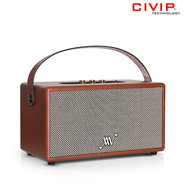 Loa Bluetooth Retro Alpha Works Classic V80 - AW CLASSIC V80 - BRN