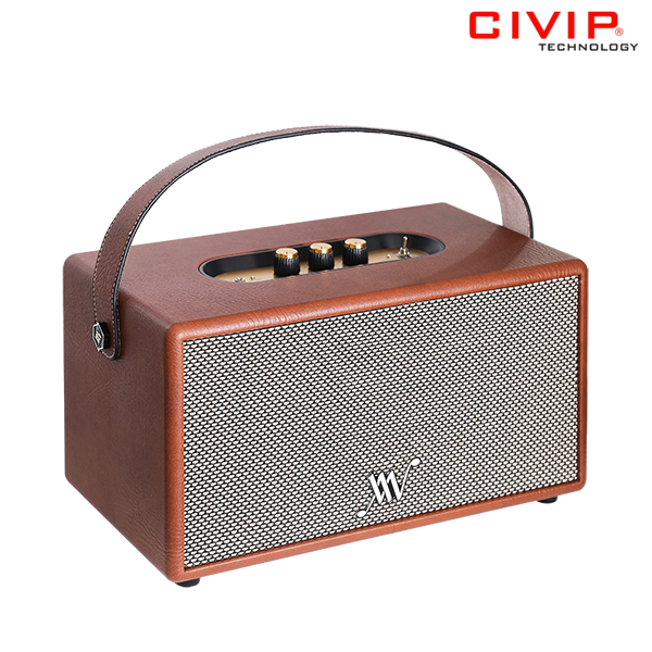 Loa Bluetooth Retro Alpha Works Classic V80 - AW CLASSIC V80 - BRN