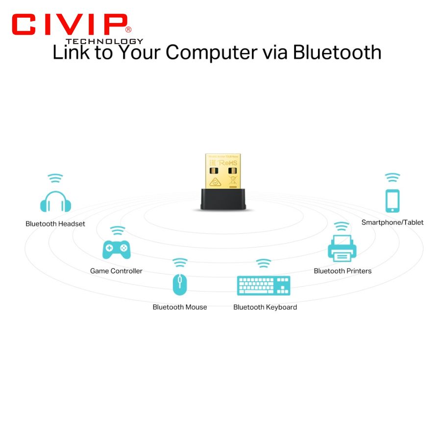 USB Wifi Dual Band TPLink Archer T2UB Nano có Bluetooth.