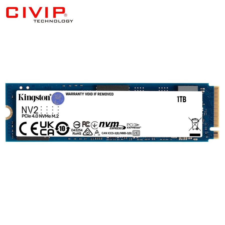 Ổ cứng SSD Kingston NV2 1TB M.2 NVMe PCIe Gen4x4 (SNV2S/1000G)