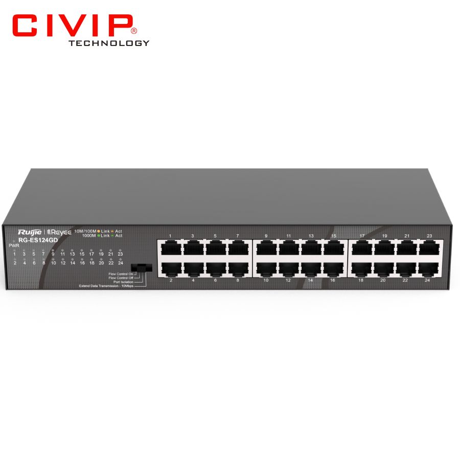 Switch Ruijie RG-ES124GD 24 Ports 10/100/1000 Mbps