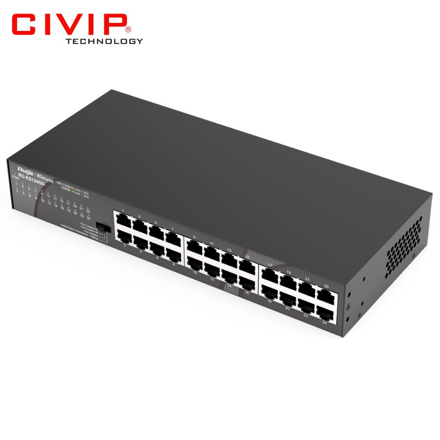 Switch Ruijie RG-ES124GD 24 Ports 10/100/1000 Mbps