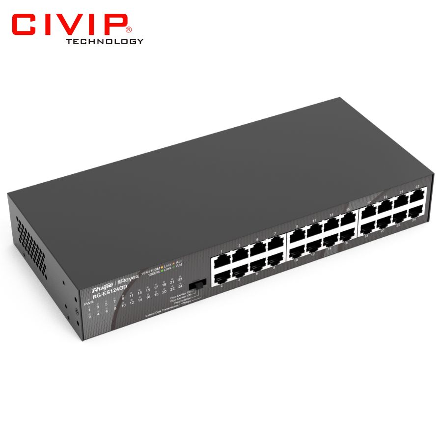 Switch Ruijie RG-ES124GD 24 Ports 10/100/1000 Mbps