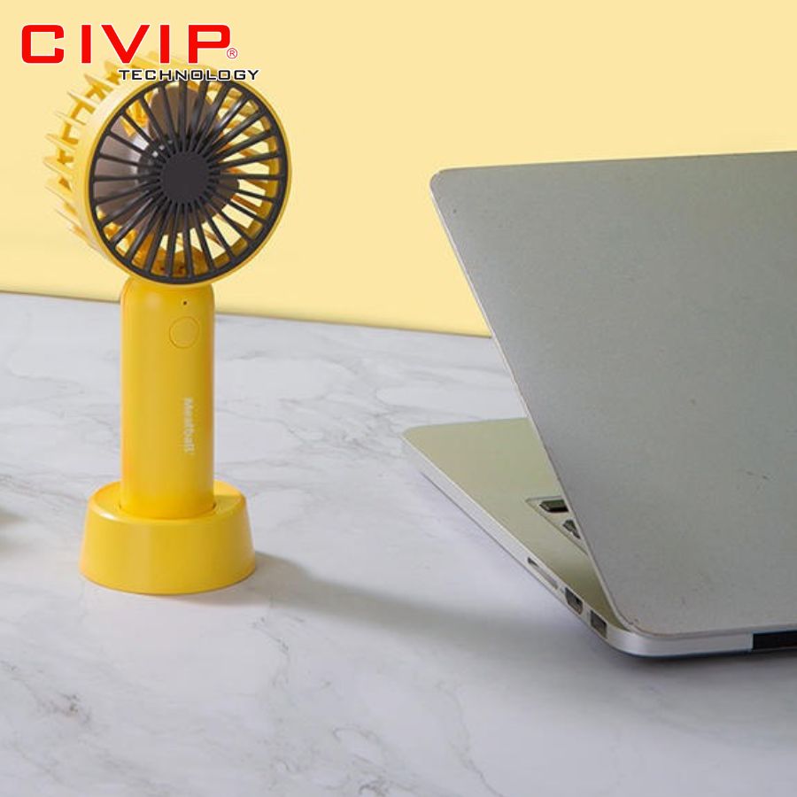 Quạt cầm tay Pisen Meatball Handheld Mini Fan Yellow