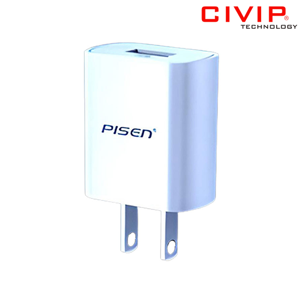 Củ Sạc PISEN USB 2.4A, 12W 618062