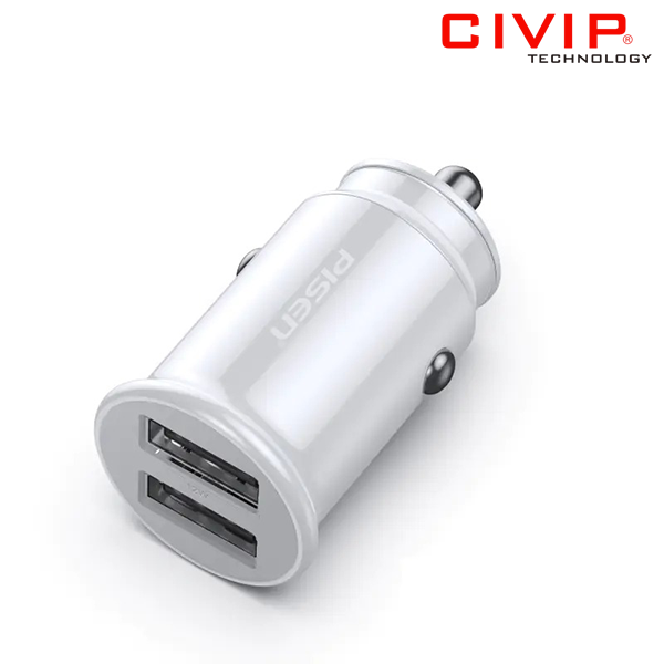 Củ Sạc Ô tô Pisen Dual USB Car Charger 2.4A BL-CC01LS