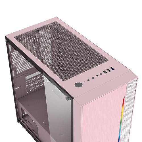 Case Xigmatek Gemini Queen (Mini Tower/Màu Hồng) EN43835