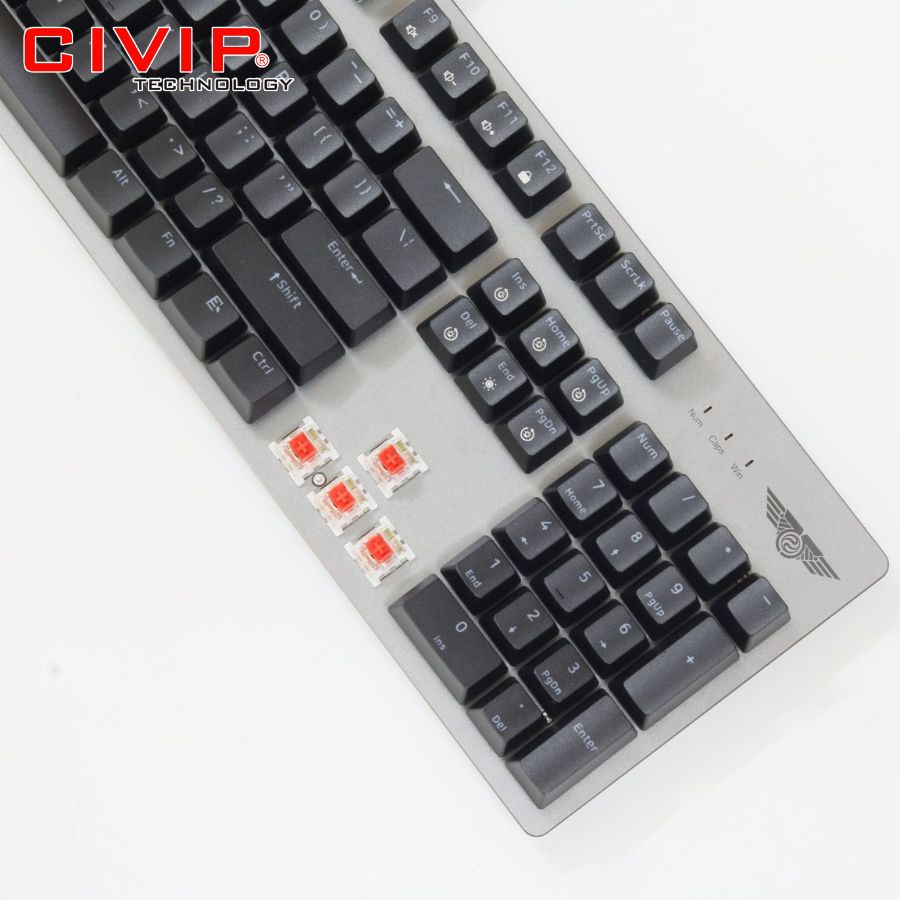 Bàn phím cơ có dây NEWMEN GM369 Brown Switch (Hotswap)