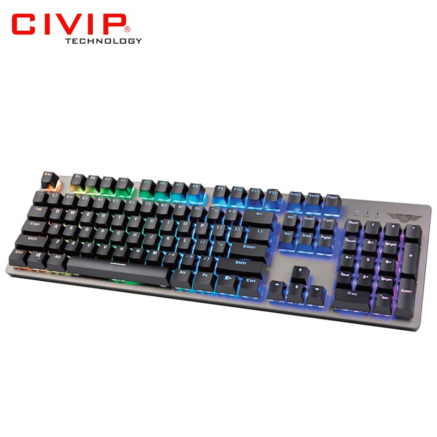 Bàn phím cơ có dây NEWMEN GM369R (Hotswap) Blue Switch