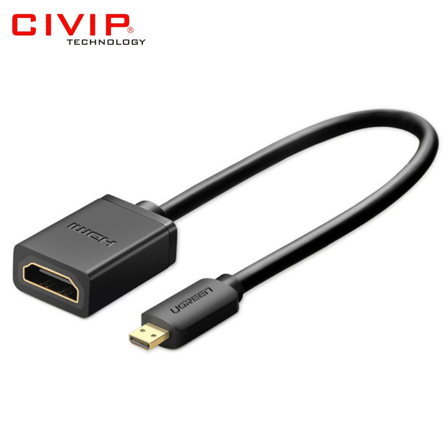 Cáp chuyển đổi micro HDMI đực sang HDMI cái dài 20cm UGREEN 20134