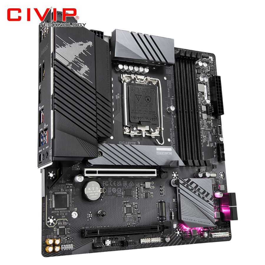 Mainboard GIGABYTE B760M AORUS ELITE DDR5 (Chipset B760, Socket Intel LGA1700, DDR5, DP / HDMI, mATX)