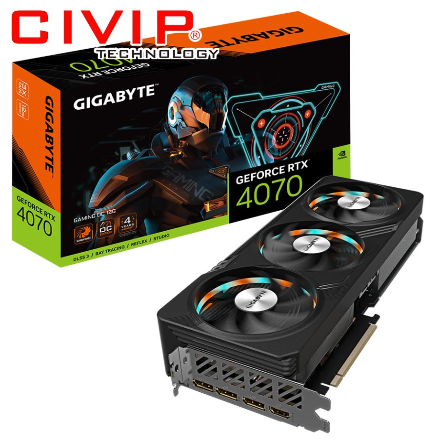 Card màn hình Gigabyte GeForce RTX­­™ 4070 GAMING OC 12G (GV-N4070GAMING OC-12GD)