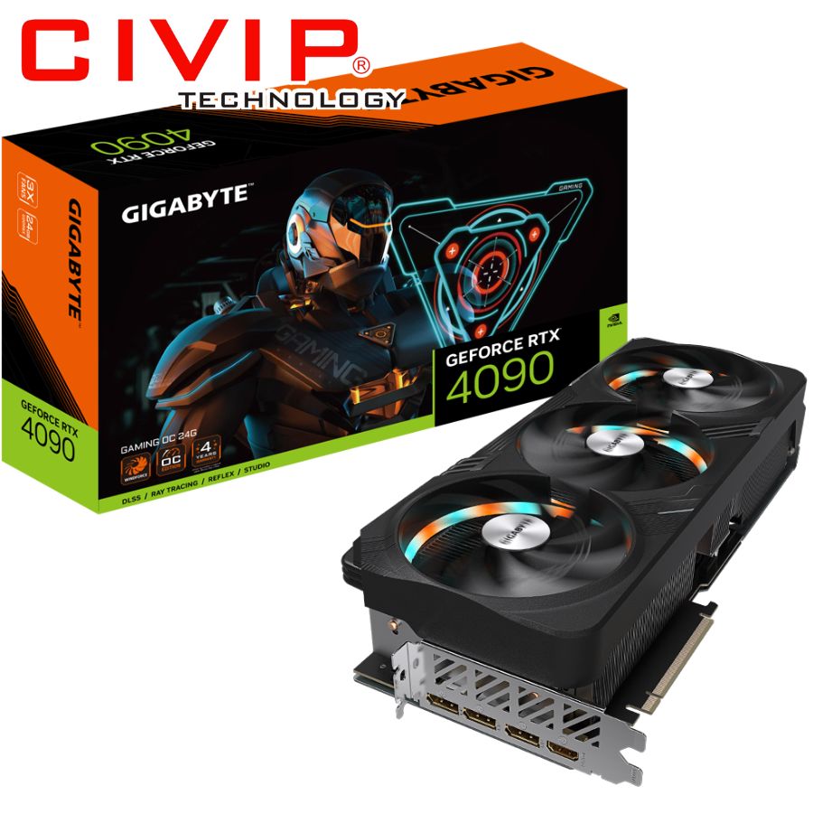 Card màn hình Gigabyte GeForce RTX™ 4090 GAMING OC 24G (GV-N4090GAMING OC-24GD)