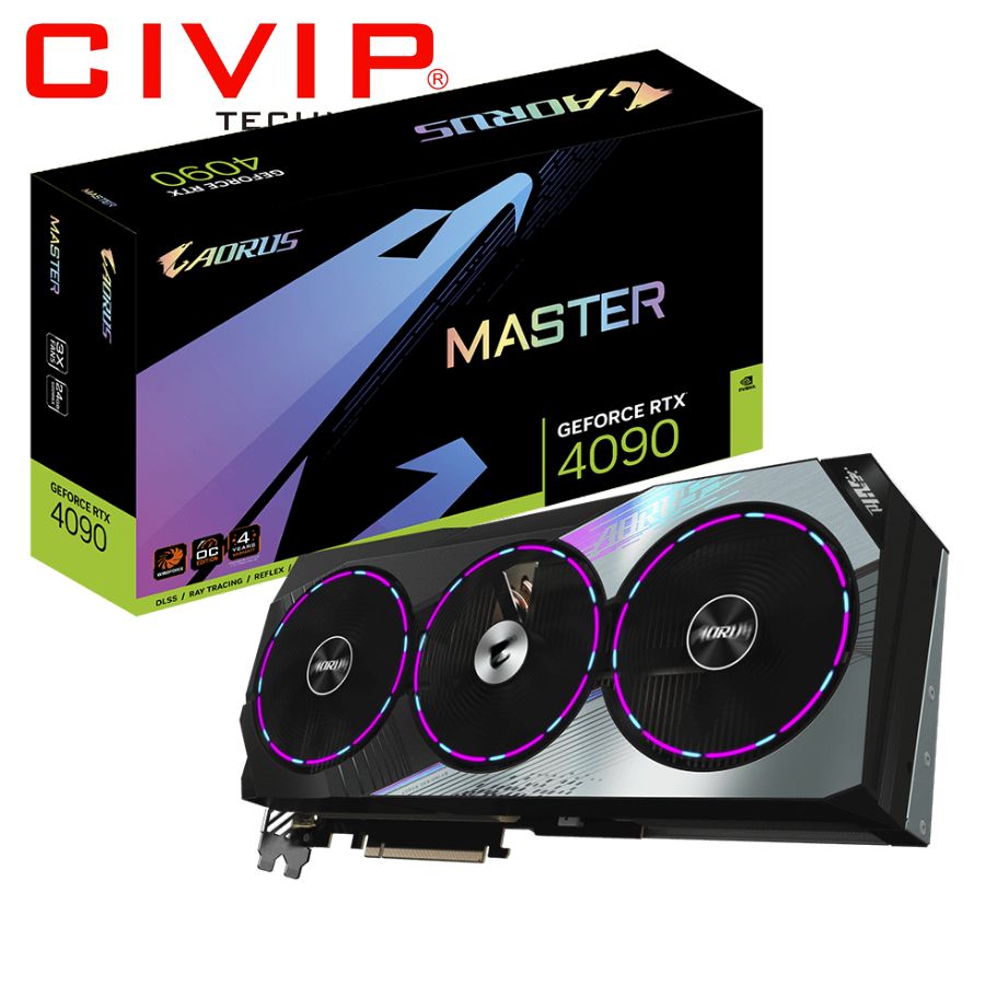 Card màn hình Gigabyte AORUS GeForce RTX™ 4090 MASTER 24G (GV-N4090AORUS M-24GD)