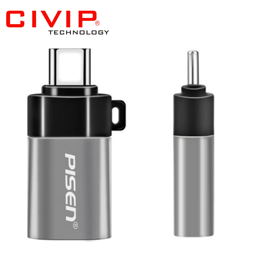 Đầu chuyển PISEN OTG Type C to USB TS-E129