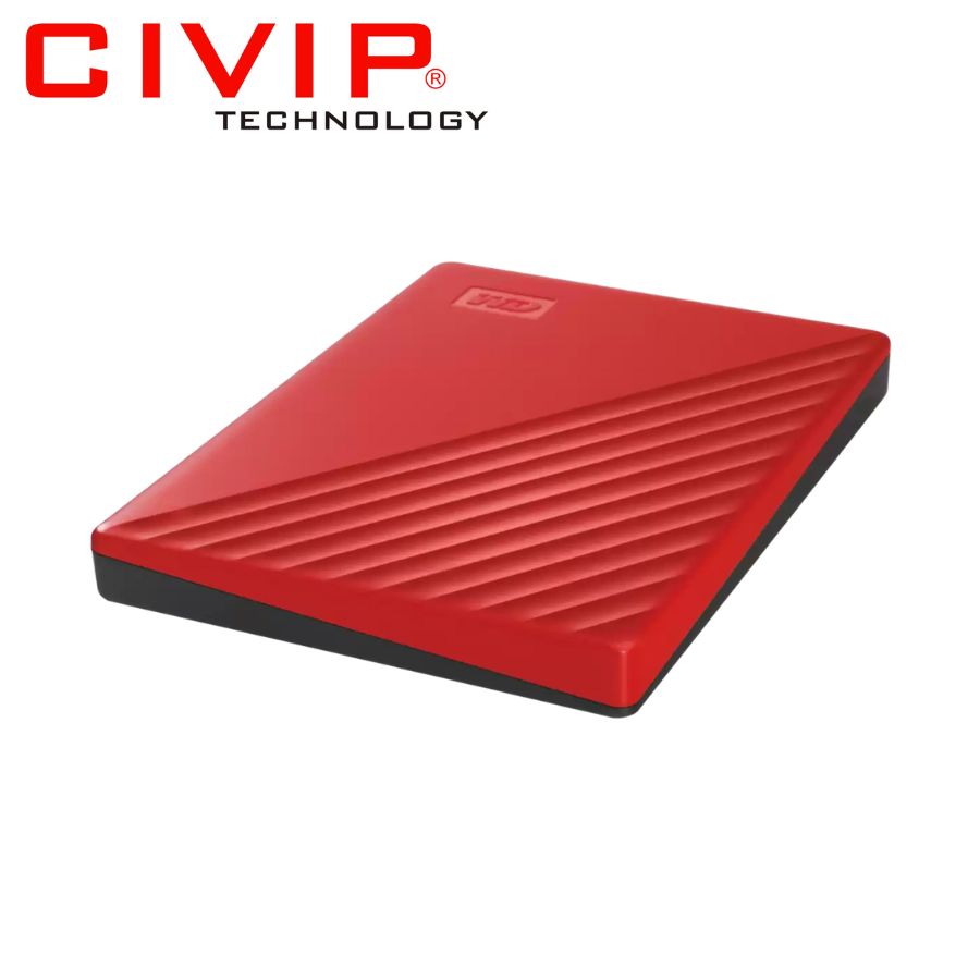 Ổ cứng di động HDD WD My Passport  2TB - Đỏ