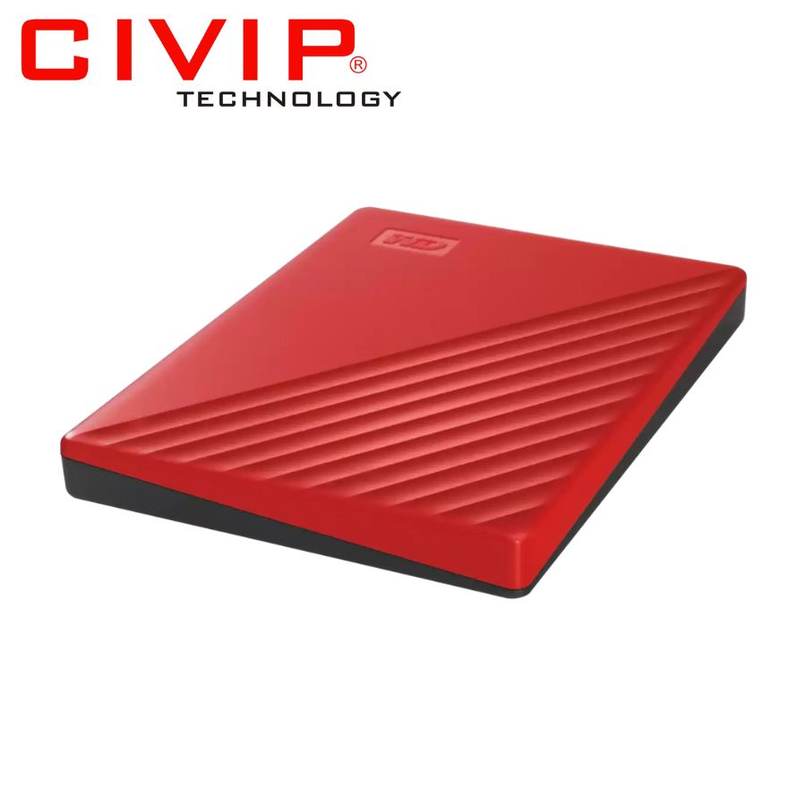 Ổ cứng di động HDD WD My Passport 1TB - Đỏ