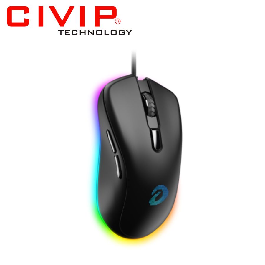 Chuột có dây gaming DareU EM908X Black (LED RGB)